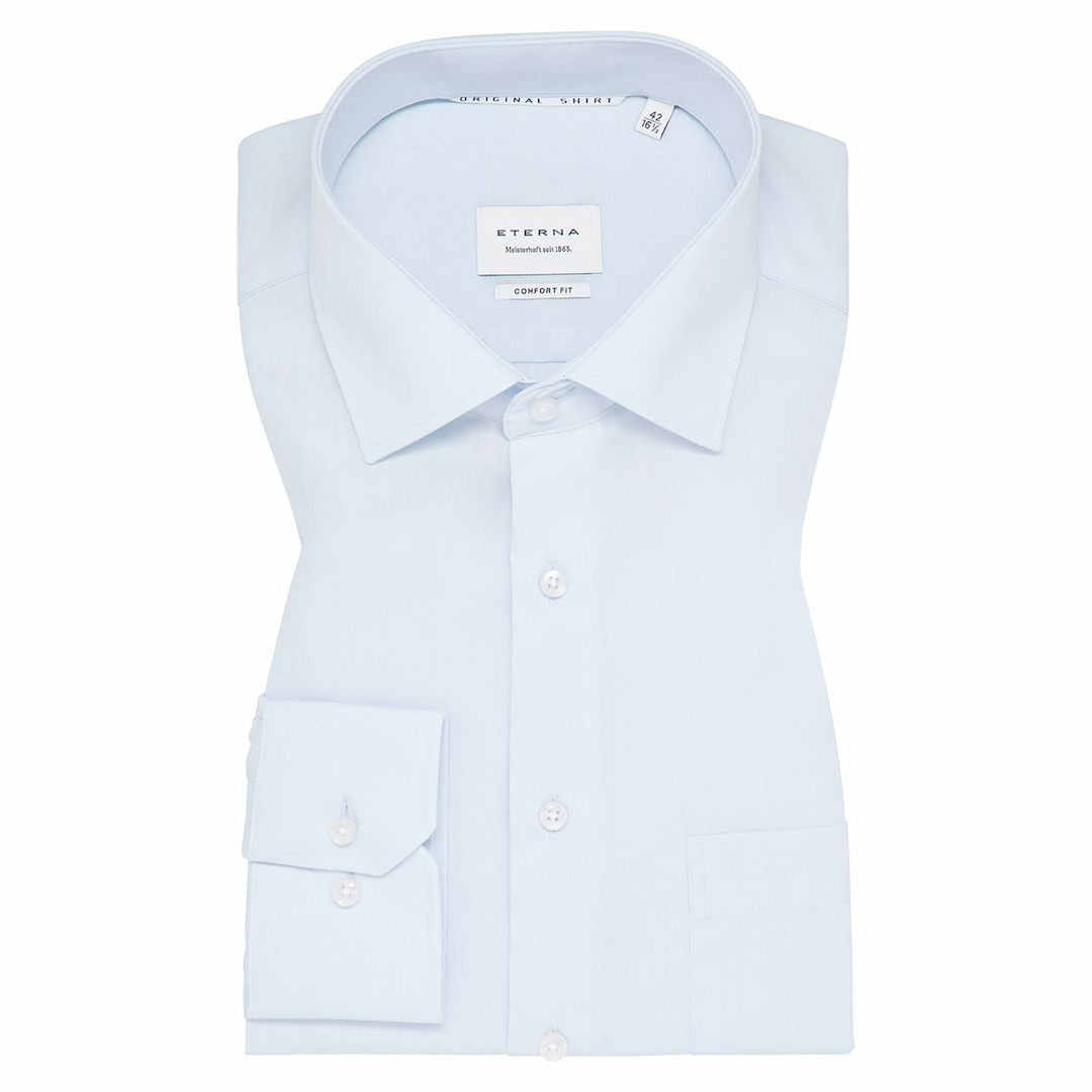 Мужская голубая сорочка Eterna | Фото 1