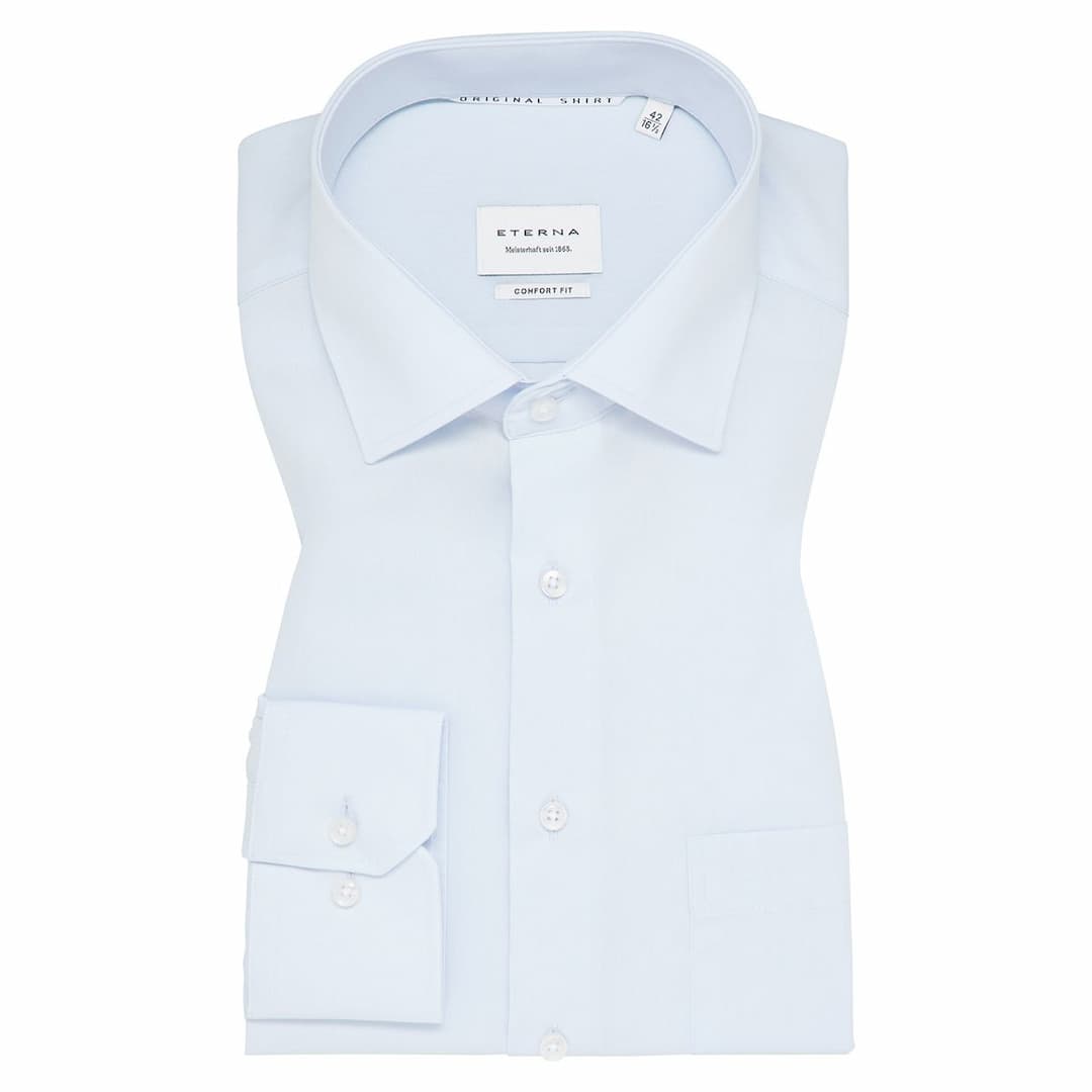 Мужская голубая сорочка Eterna | Фото 1