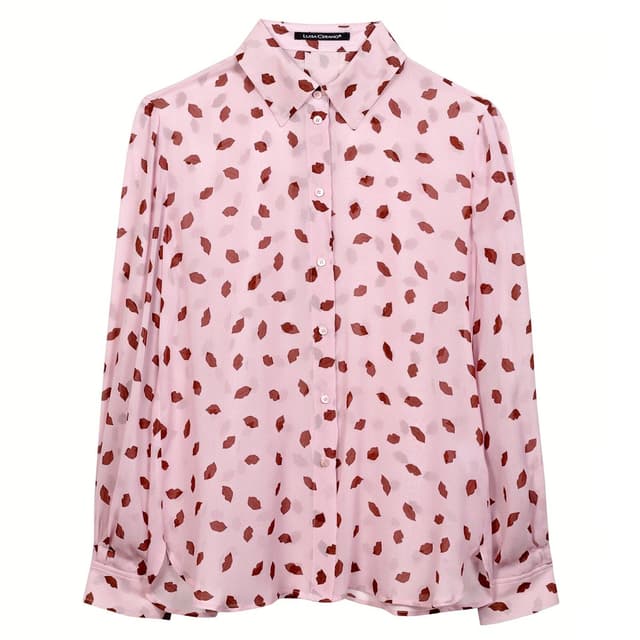 Женская рубашка со сплошным принтом Luisa Cerano