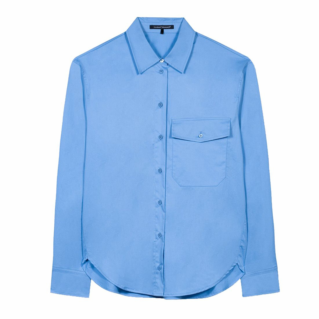 Женская однотонная рубашка Luisa Cerano | Фото 1