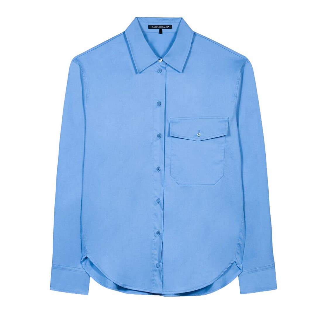 Женская однотонная рубашка Luisa Cerano | Фото 1