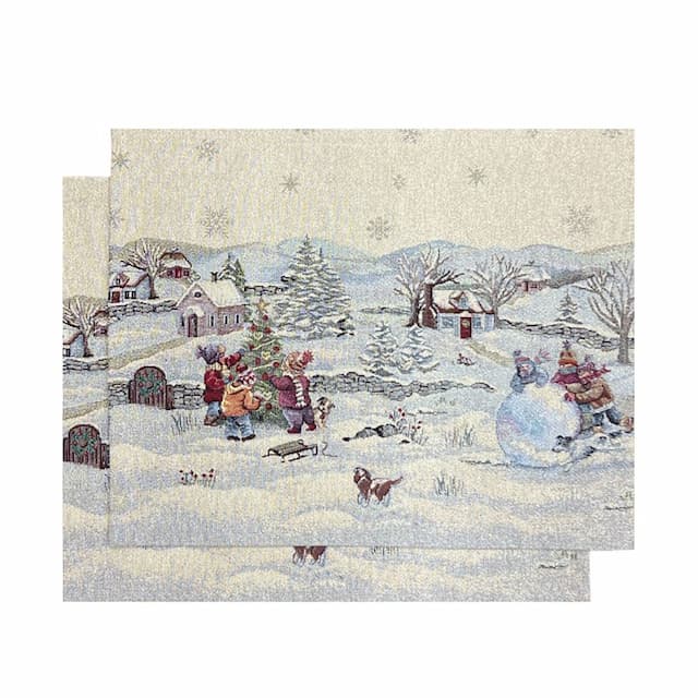 Салфетки декоративные Новогодние каникулы, 2 шт