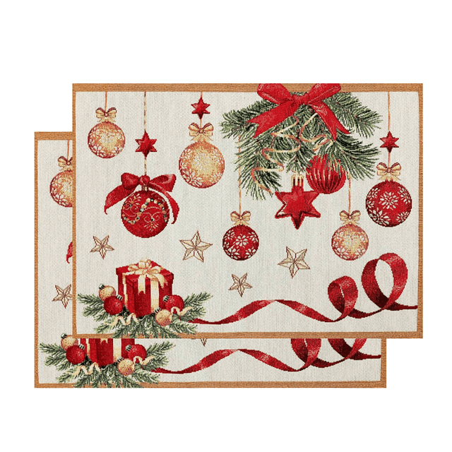 Салфетки декоративные Новогодний пир, 2 шт