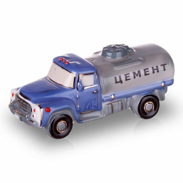 Ёлочная игрушка Цистерна цемент, Фарфоровая мануфактура, 10 см