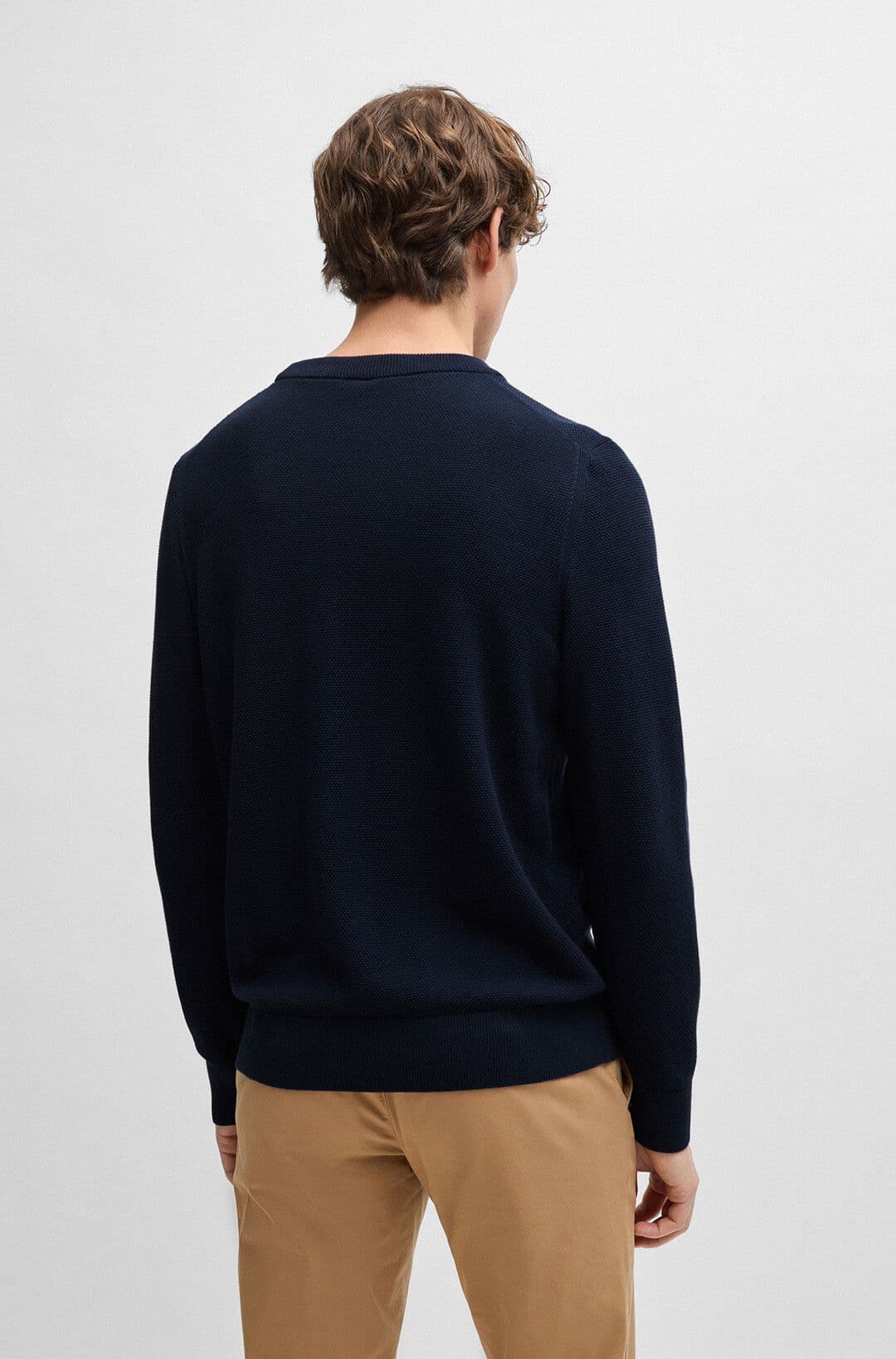 Мужской хлопковый джемпер BOSS Black | Фото 7